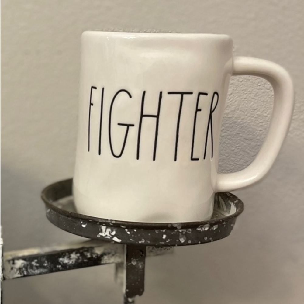 Rae Dunn mug FIGHTER